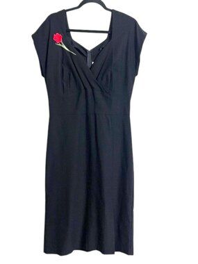 ashley stewart black and white dresses Mini Winnie Dress in Midnight Roses 3T main image 0